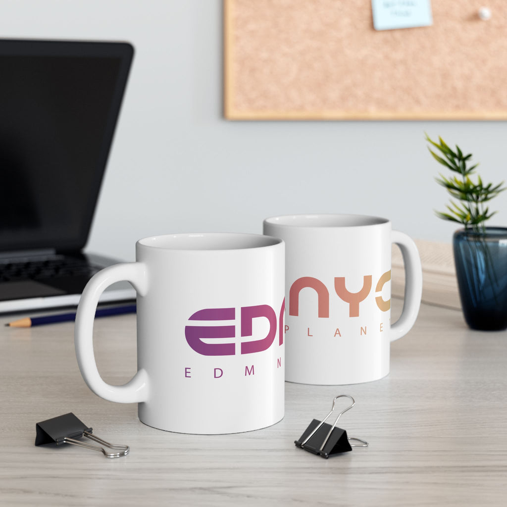 EDM NYC PLANET Ceramic Mug – Electronic Dance Music Coffee Mug (11oz)