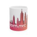 EDM NYC Skyline Ceramic Mug – Electronic Music Coffee Mug, NYC Cityscape Design (11oz, 15oz)